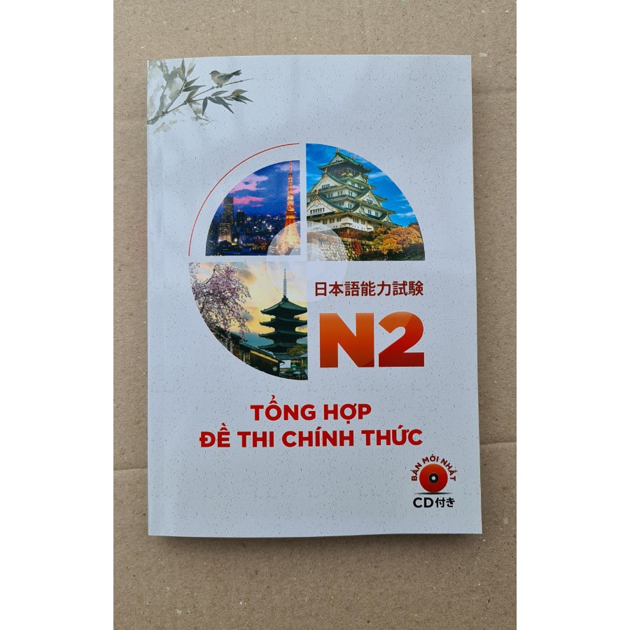 Sách Tổng hợp đề thi chính thức N2 ( Kèm CD - Tái bản 2020)