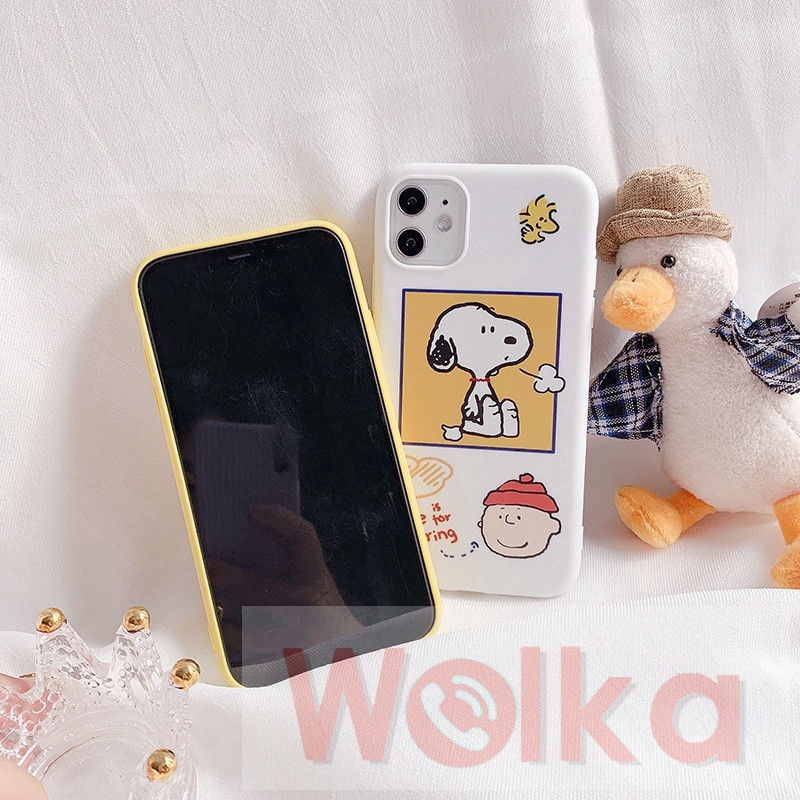 Ốp điện thoại mềm hình hoạt hình Snoopy Charlie Brown cho iPhone 11 Pro Max 6 6s 7 8 Plus XR X XS MAX SE 2020 iPhone 12 Pro Max 12mini | WebRaoVat - webraovat.net.vn