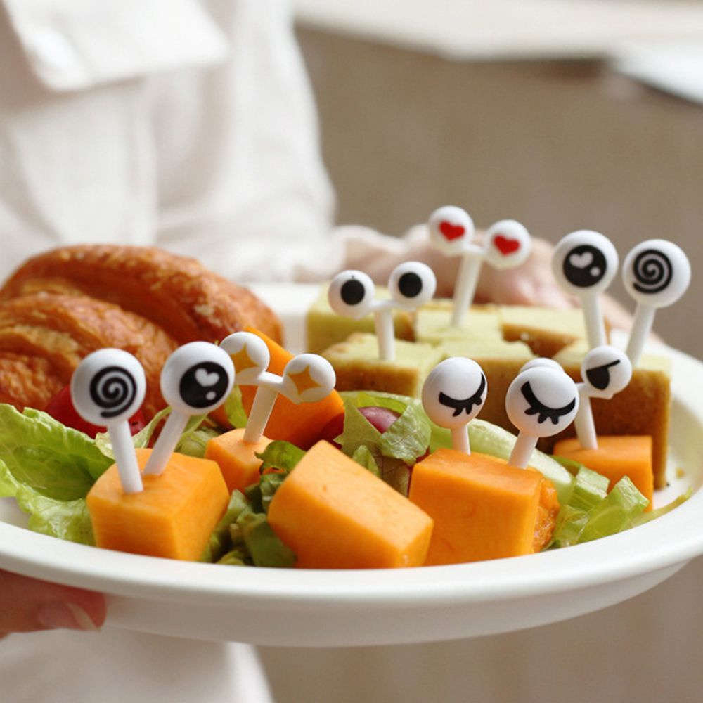 Bộ 10 nĩa ăn trái cây hình con cá hoạt hình dễ thương