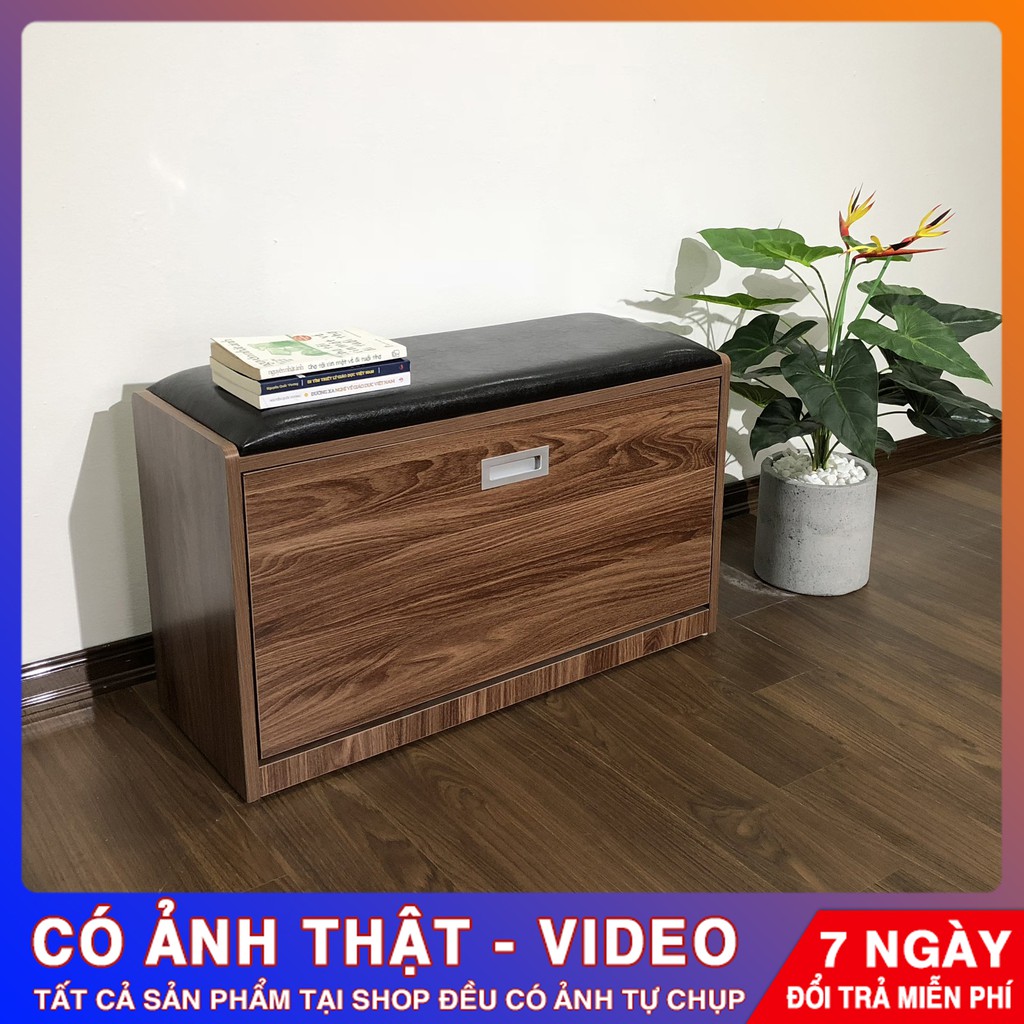 [ Giá Xưởng ] Tủ Giày Đa Năng 3 Tầng Tích Hợp Ghế Ngồi Kích Thước 80x50x30cm