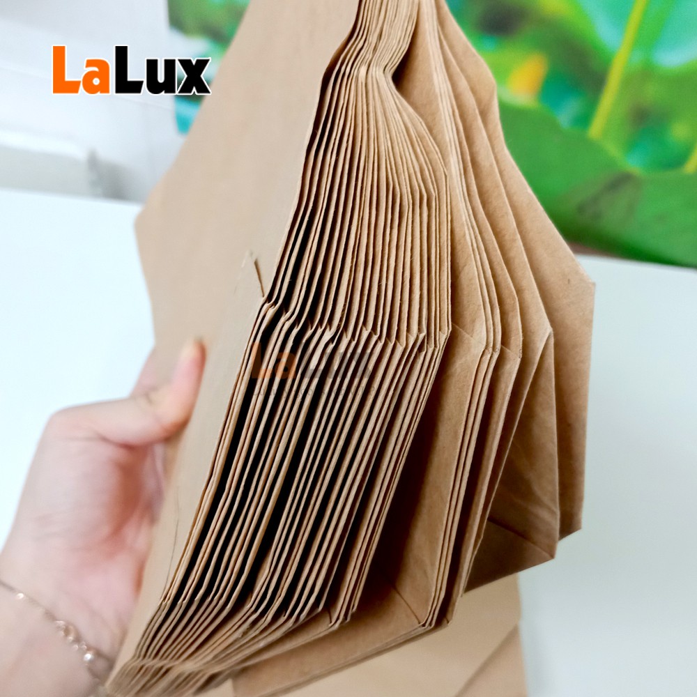 100 Túi Giấy Xi Măng LOẠI DÀY Size 20x20 - Gói Hàng Tiêu Chuẩn ( Giấy Kraft Loại Dày ) - Đáy 8cm