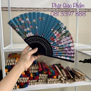 Quạt Tay Cổ Trang - Vải Lụa cao cấp