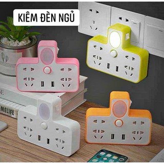[Hàng sẵn kho] Ổ cắm điện đa năng có đèn ngủ và cổng sạc usb