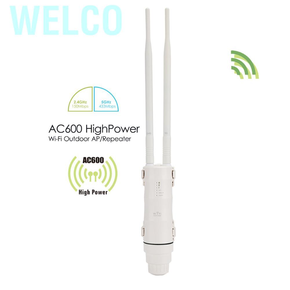 Bộ Khuếch Đại Sóng Wifi Tốc Độ Cao Welco Ac600 2.4g + 5g 100-240v