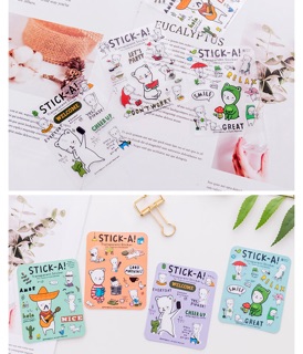 Sticker dán gấu cute