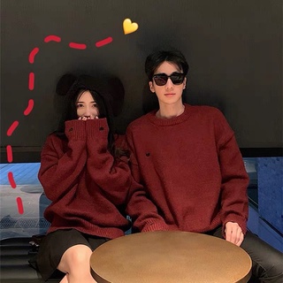 Áo len cổ tròn nam nữ, áo len QCCC couple chất len mịn