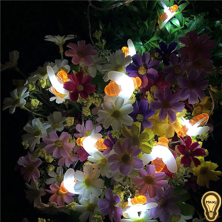 Đèn LED năng lượng mặt trời chú ong không thấm nước dùng trang trí DECOR sân vườn  ban công ngoài trời MOXI