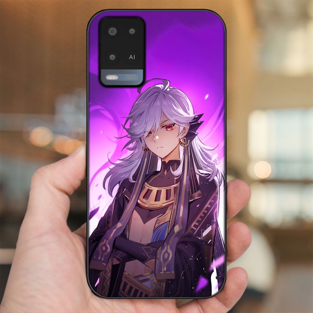 Ốp lưng Oppo A54 4G, A54 5G viền đen in hình Cyno Genshin Impact