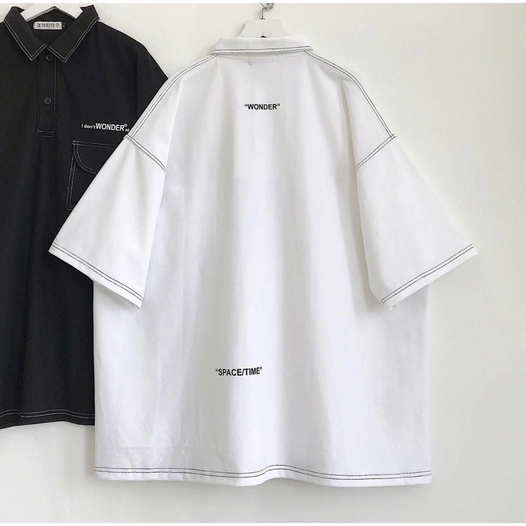 Áo Thun POLO CON BÒ CHỈ NỔI Nam Nữ Ulzzang Unisex 1hitshop | BigBuy360 - bigbuy360.vn