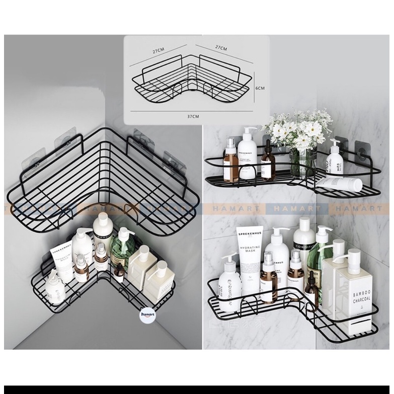 kệ góc nhà tắm phun sơn tĩnh điện dán tường siêu dính trong nhà tắm, nhà bếp