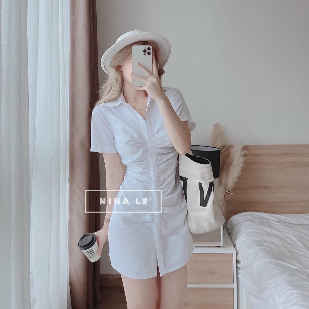 Đầm sơmi chiếc eo siêu xinh-Danangsale.vn