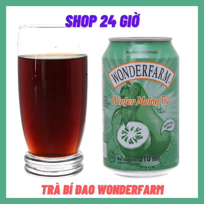 Trà Bí Đao Lon Wonderfarm Thùng 24 Lon