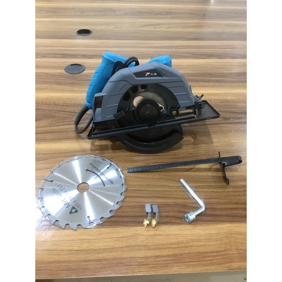 Máy cắt gỗ cầm tay 8100B-1050W chính hãng GGG, máy cưa gỗ mini đĩa 185mm. Tặng kèm 1 lưỡi. Máy lõi đồng