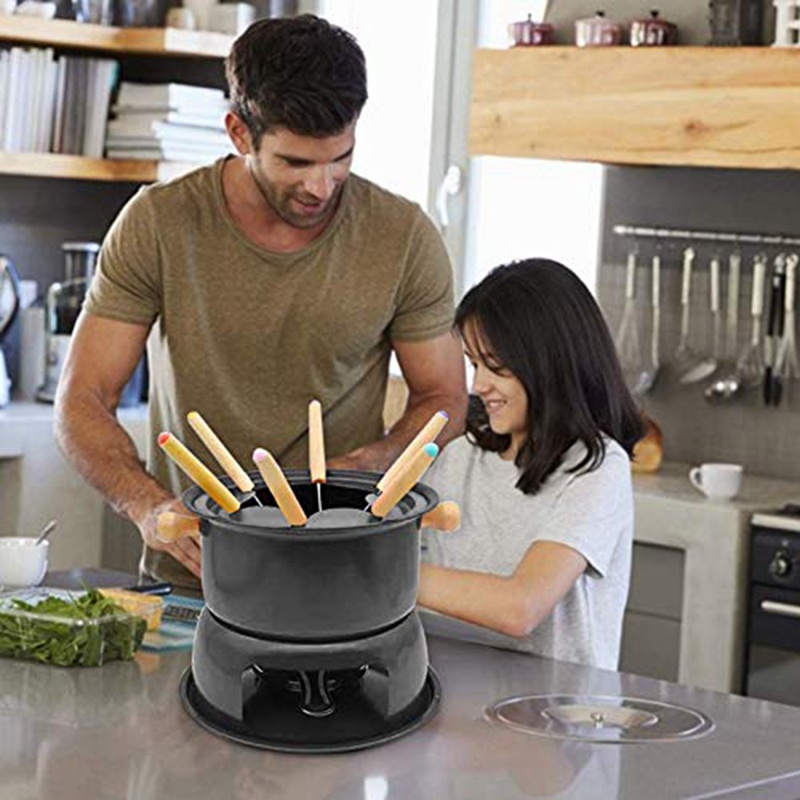 Bộ nồi nấu phô mai phô mai 6 ngăn bằng thép không gỉ