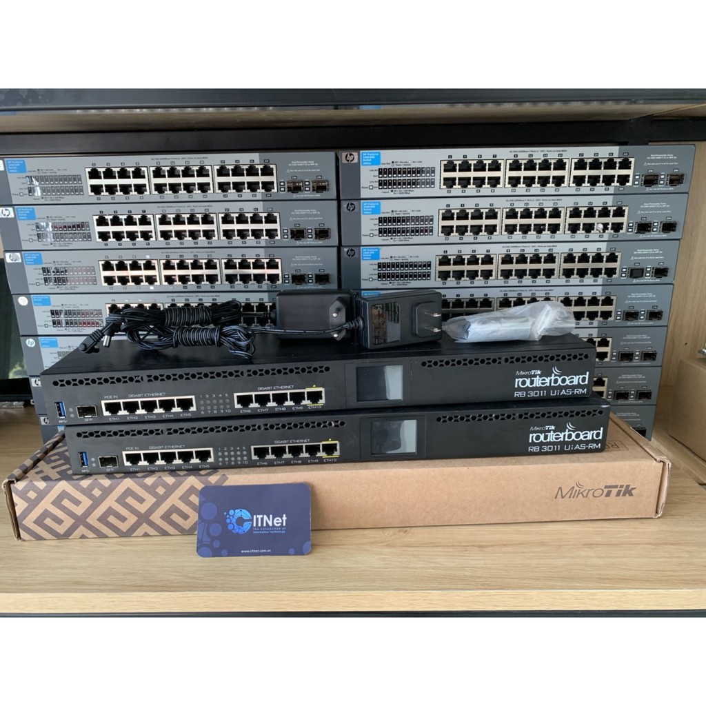 Thiết Bị Cân Bằng Tải Router Mikrotik RB3011UiASRM Hàng Nhập US