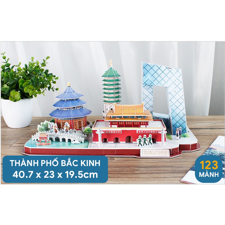 Mô hình lắp ghép 3D Cubic Fun - Thành phố Bắc Kinh