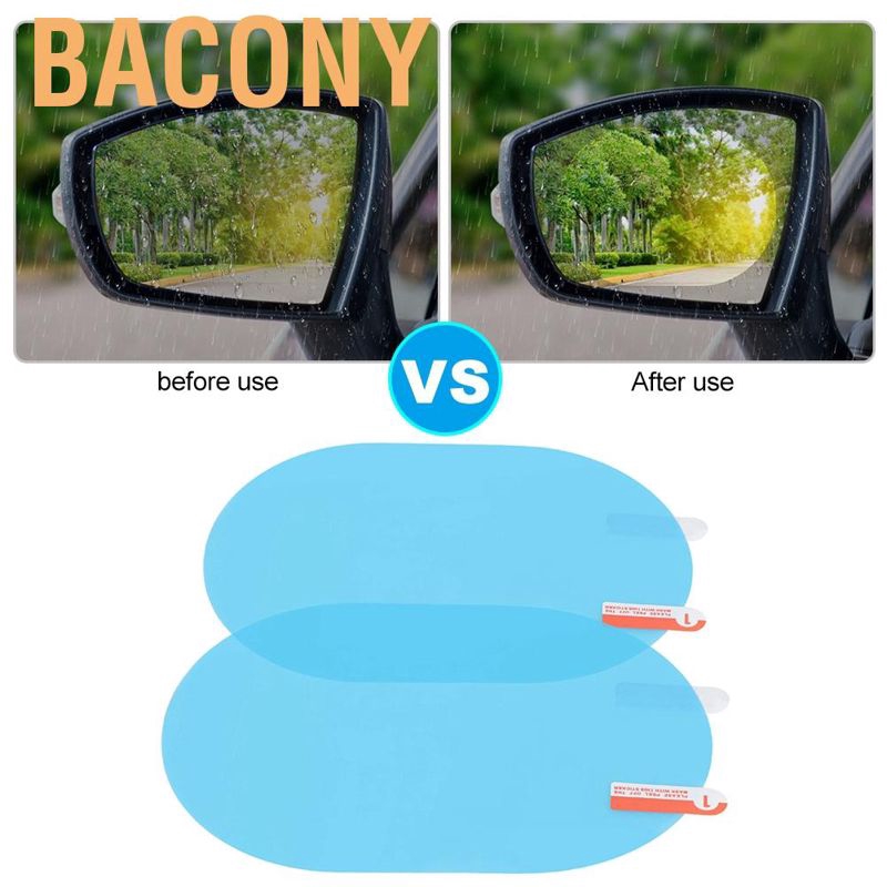 Miếng film 100x145mm hình oval chống nước chống sương dán kính chiếu hậu oto Bacony | BigBuy360 - bigbuy360.vn