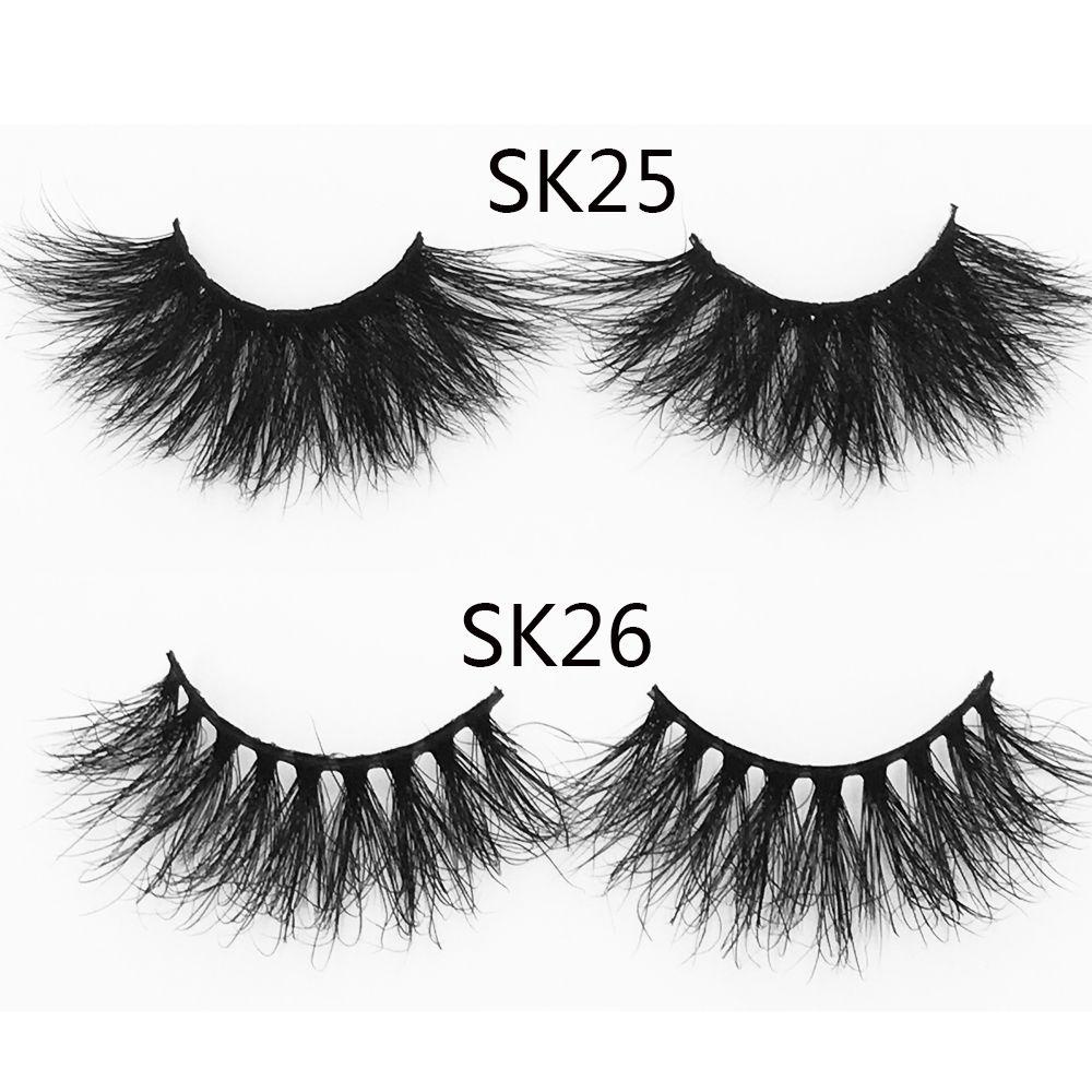1 Cặp Lông Mi Giả 100% Lông Chồn 3D