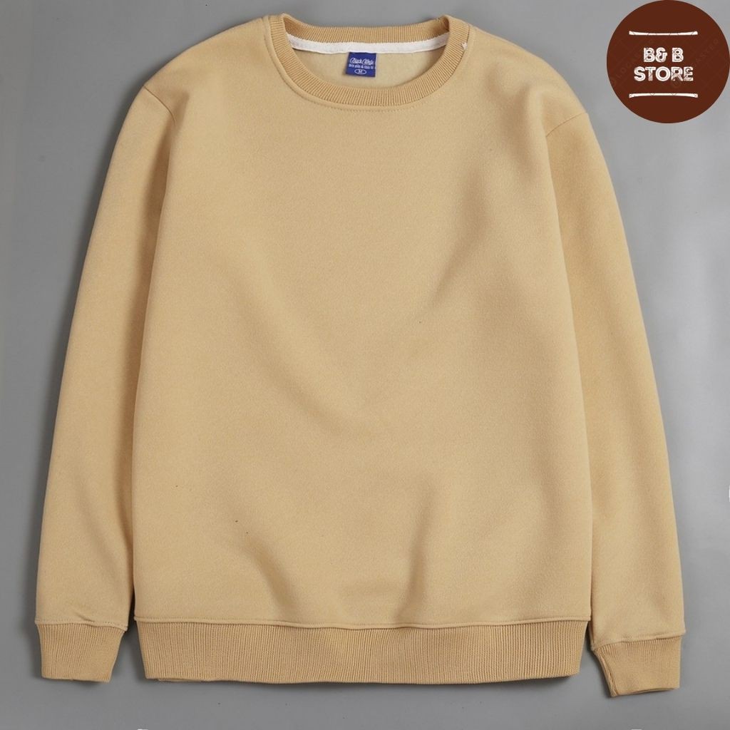 [ HÓT CỰC HÓT ] ÁO SWEATER UNISEX KHÔNG NÓN MÀU PE TRƠN FORM RỘNG NAM NỮ CHẤT VẢI NỈ CỰC ĐẸP