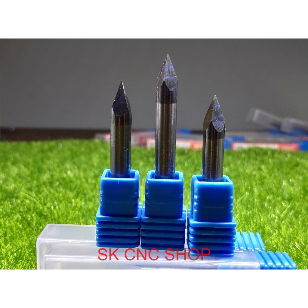 Mũi dao khắc CNC - kim loại - nhôm đồng - 6MM - SK CNC SHOP