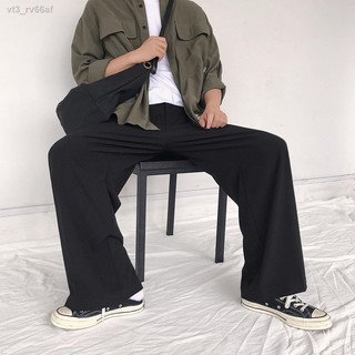 Mùa xuân và thu mới quần âu nam ống rộng xếp nếp chín điểm phiên bản thủy triều của giới