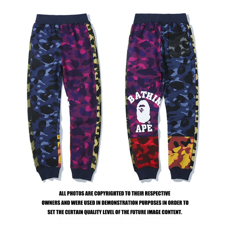 Bape Quần Jogger Nhiều Lớp Họa Tiết Rằn Ri Cho Nam