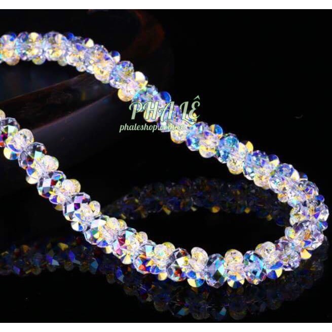 Bộ Trang Sức Pha Lê Hoa Sao Trắng Được Thiết Kế Từ Pha Lê Swarovski
