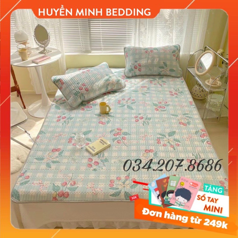 CHIẾU ĐIỀU HÒA CAO SU NON Hoa Lá Xanh - CHIẾU ĐIỀU HÒA CAO SU NON 5D CAO CẤP
