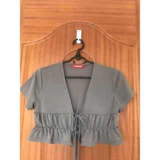 Áo croptop xám ERRORIST (ảnh thật ở cuối)