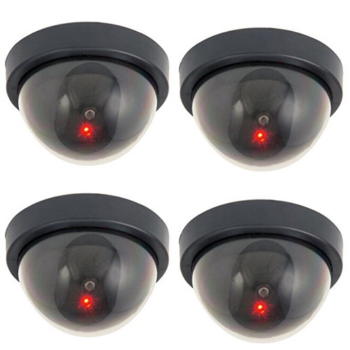 Mô hình camera an ninh CCTV giả tích hợp đèn LED màu đỏ tiện dụng