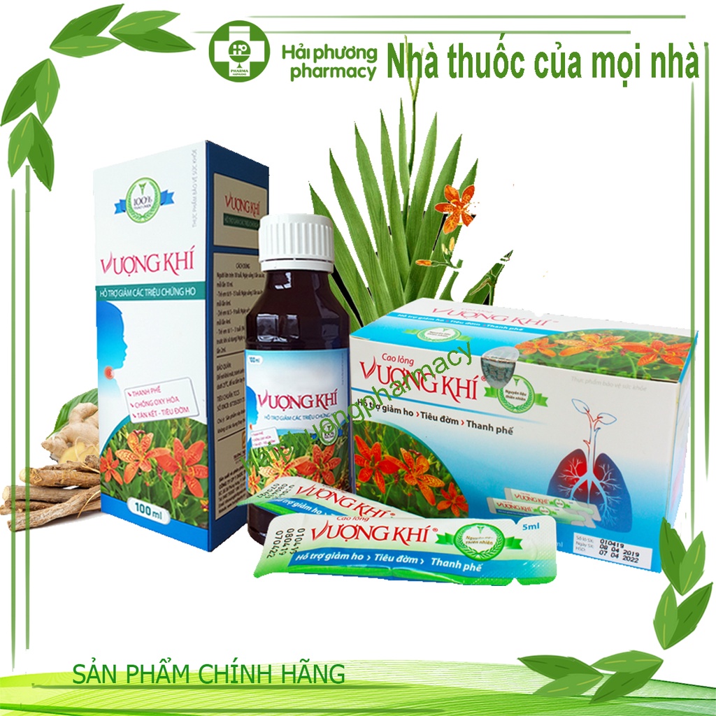 Cao Lỏng Vượng Khí - Giúp bổ phế, giảm ho, loãng đờm làm ấm hô hấp, giảm đau rát họng