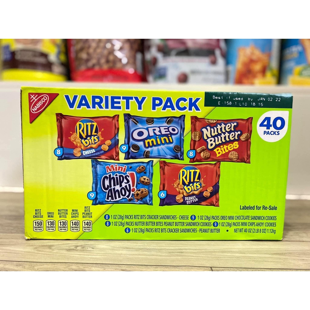 Bánh Quy Nabisco Variety Pack 40 gói