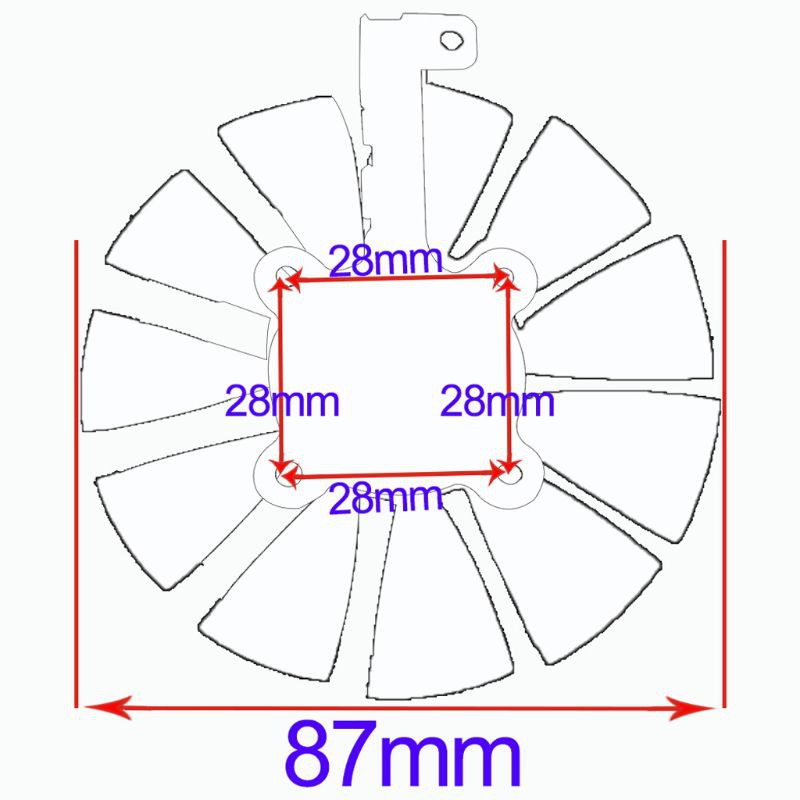 Quạt Làm Mát 87mm Pld09210S12M Pld09210S12Hh Cho Đồ Họa