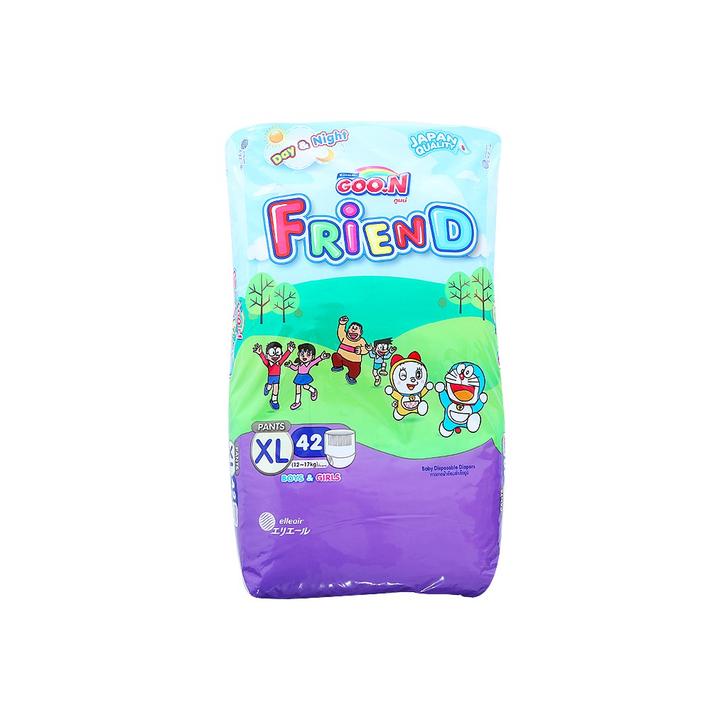 combo 2 túi tã quần Goon Friend Size XL 42 Miếng (Cho bé 12 đến 17 Kg)