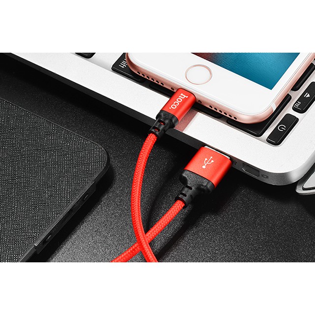 Cáp Sạc Nhanh Hoco X14 Lightning (1m/2m) Chính Hãng - Dây Sạc Cho Iphone/Ipad