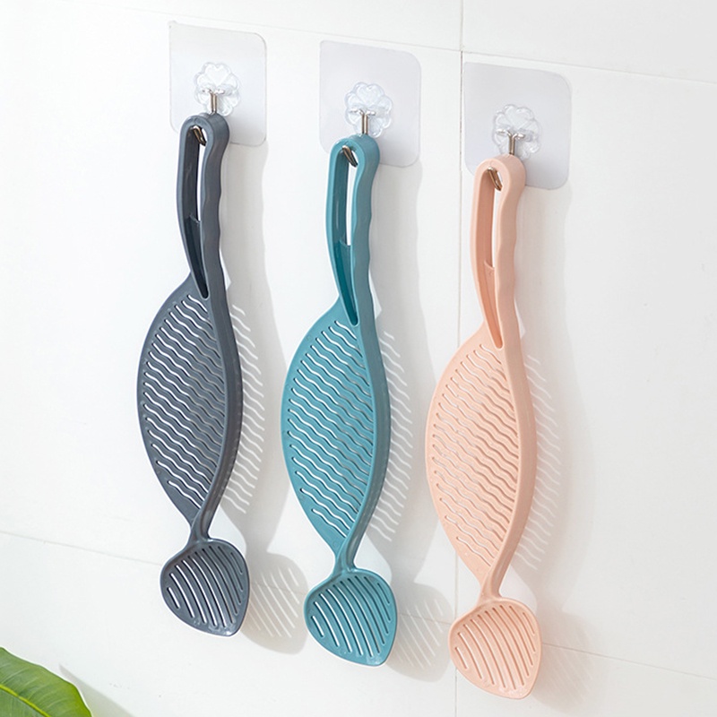 Rây lọc HOUSEEKER dùng vo gạo/rửa rau/trái cây có rãnh thoát nước đa năng tiện lợi cho nhà bếp