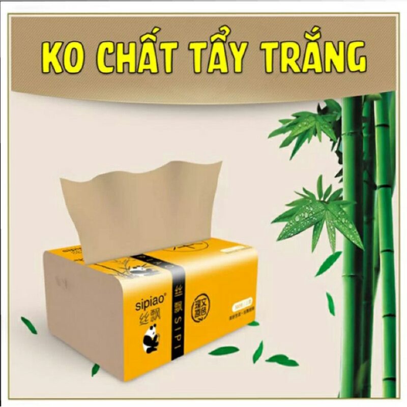 GIẤY ĂN SỢI TRE TRÚC KHÔNG TẨY TRẮNG