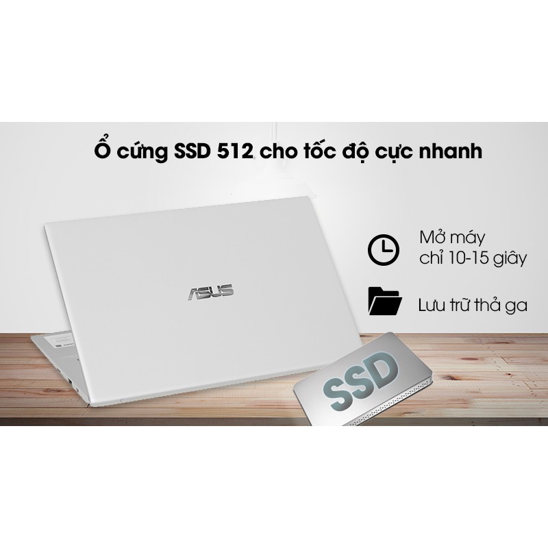 Laptop Asus VivoBook A412FA i5 8265U/8GB/512GB/Win10 - CHÍNH HÃNG - BẢO HÀNH 12 THÁNG