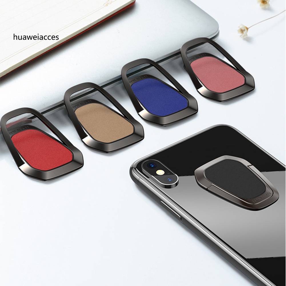 HUA Ultra-thin Metal 360 Degree Rotation Mobile Phone Ring Holder Anti-slip Bracket