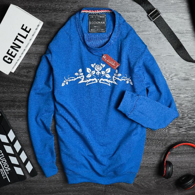 Áo thun nam tay dài Sweater in hoa văn trước ngực trẻ trung | BigBuy360 - bigbuy360.vn