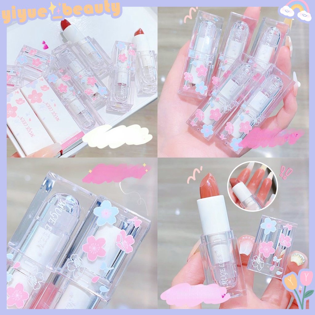 Son Lì MUGE LEN Flowering Nhẹ Nhàng Không Phai Màu