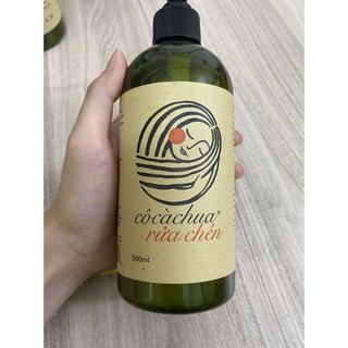 Nước rửa chén, bát organic Cô cà chua rửa chén – chai 500ml – sạch nhanh, không hại da tay, an toàn cho sức khoẻ, BVMT