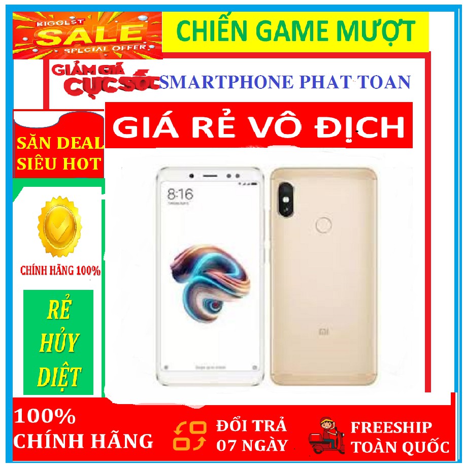 [RẺ VÔ ĐỊCH] điện thoại Xiaomi Redmi Note 5 Pro 2sim ram 4G/64G mới Fullbox, chơi Game mượt