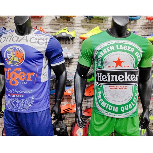 Bộ quần áo đá banh đẹp độc lạ Bia Heineken cực chất 2022