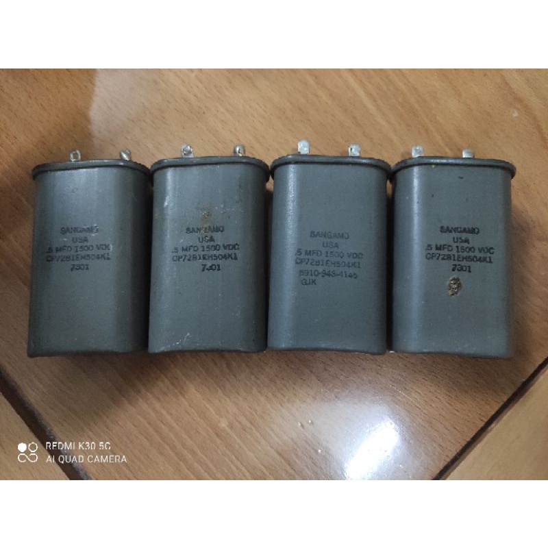 Tụ dầu 0.5uf 1500vdc Mỹ ( 2 tụ)