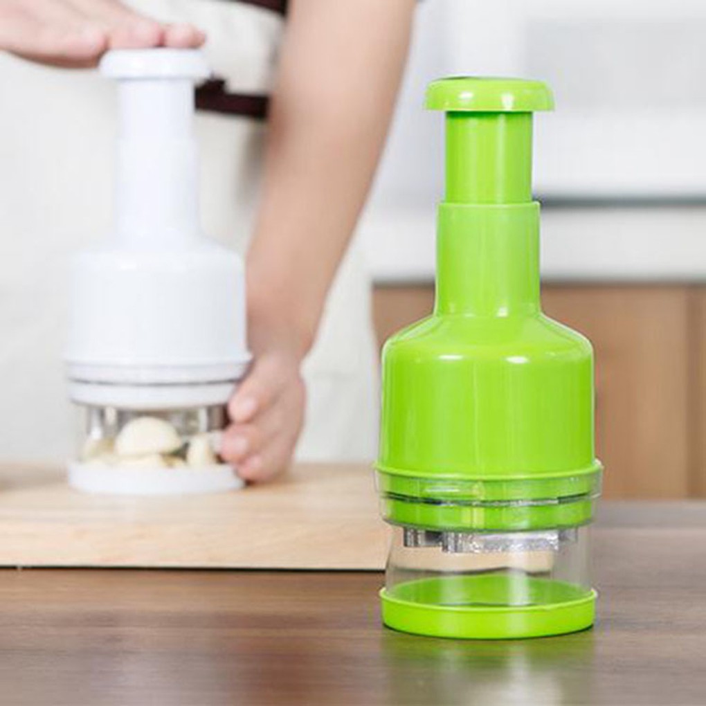 HXBGXB Home Kitchen Hand Pressing Onion Chopper Manual Vegetable Garlic Pepper Food Slicer Peeler Random Color