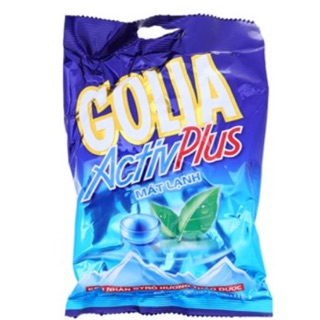 Kẹo cứng Golia Activ Plus hương Bạc Hà gói 108.9g( 35 viên)