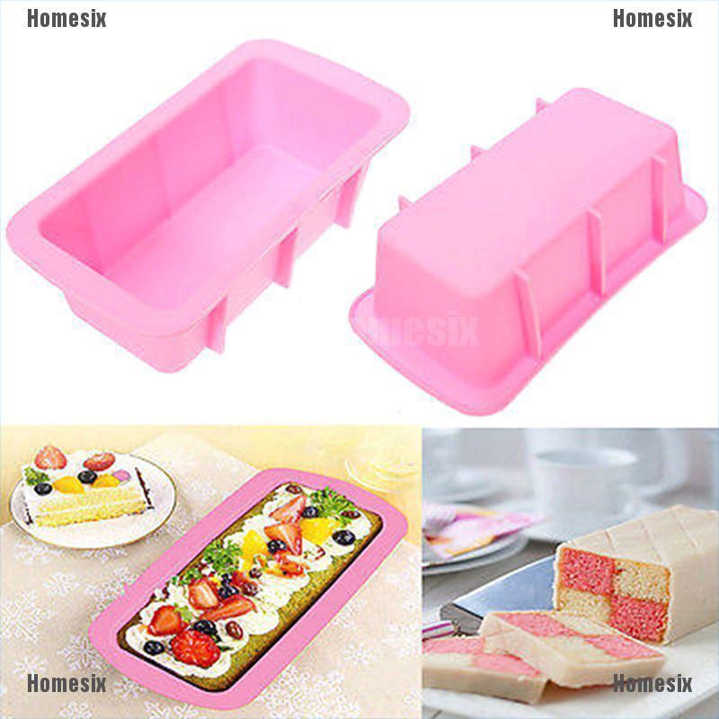 Khuôn Nướng Bánh Chống Dính Hình Chữ Nhật Bằng Silicon