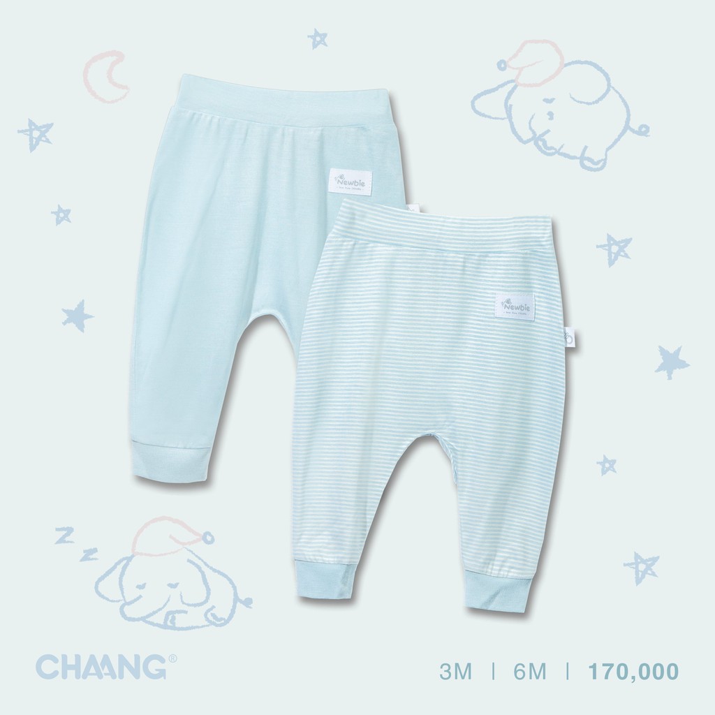 [CHÍNH HÃNG] Set 2 quần dài sơ sinh Chaang