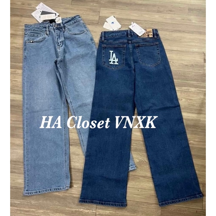 Quần Jean Suông Mlb